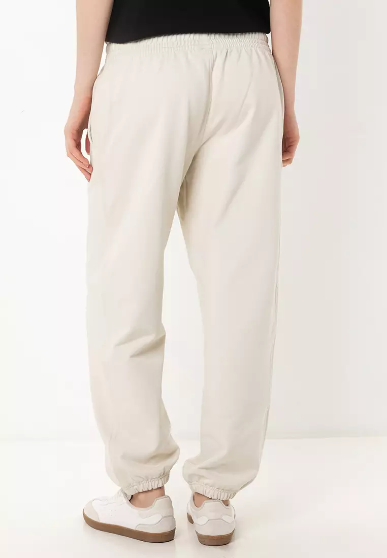 ★ ★ Women's Relaxed Fit Monologo French Terry S Calvin Klein Monologo French Terry Sweater - Offwhite