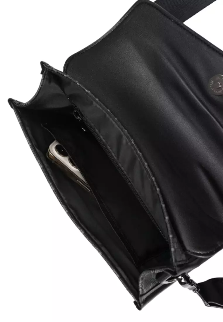 Men's Pattern Flap Crossbody Messenger Bags