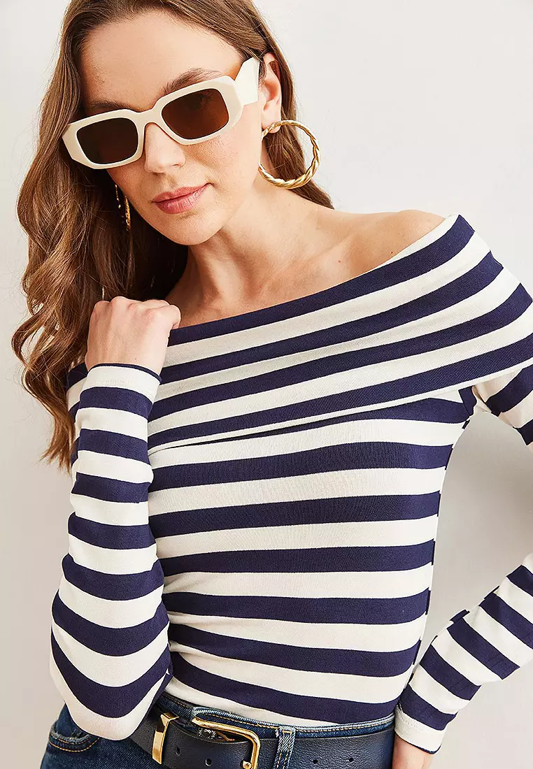 Madonna Collar Soft Touch Flexible Blouse