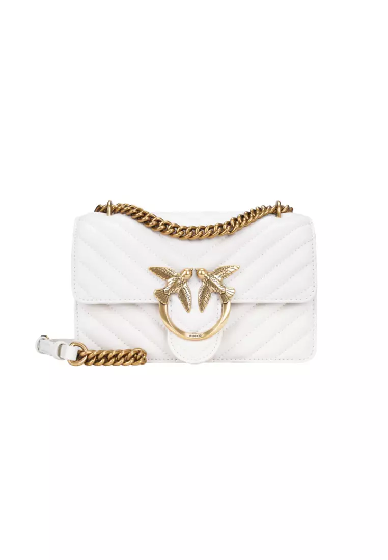 Buy PINKO Pinko LOVE ONE MINI DC CHEVRON Sheep Leather Small