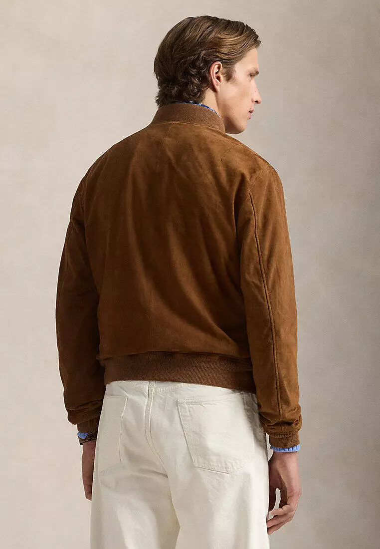 Suede Bomber Jacket