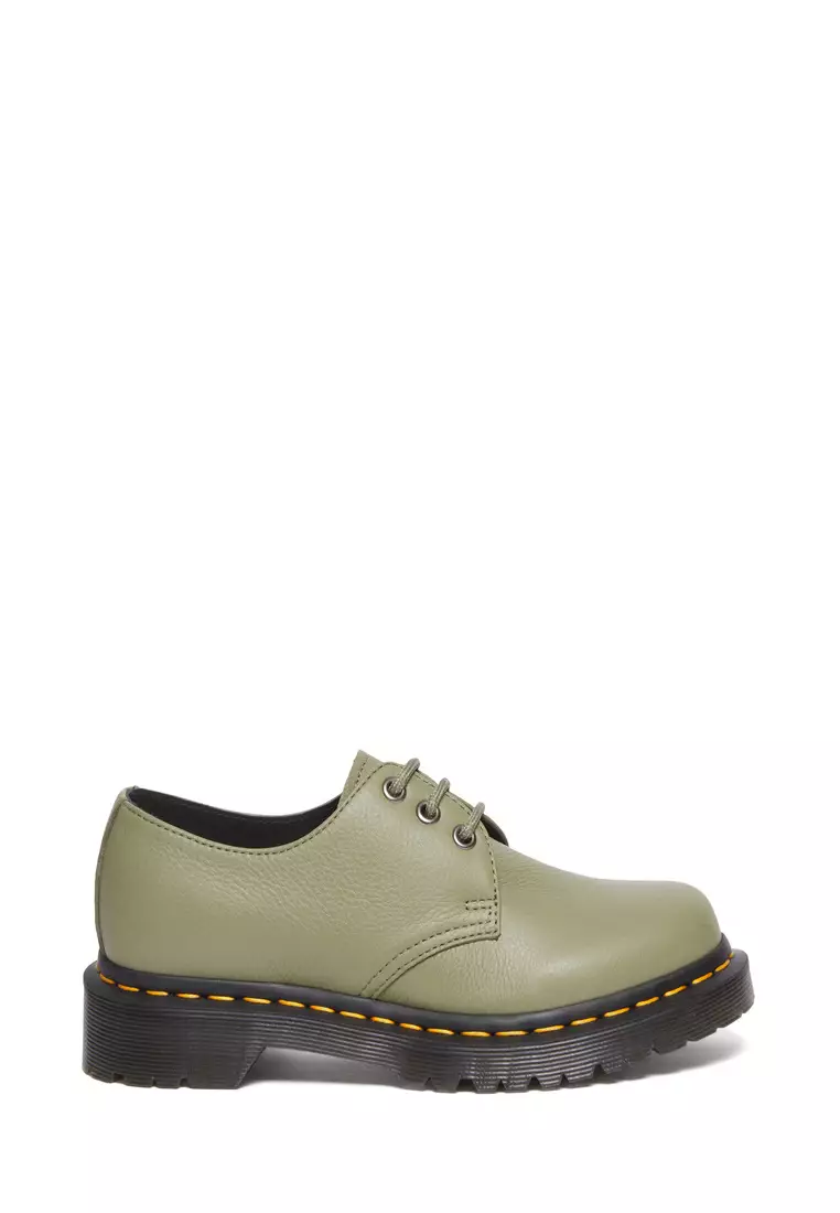 Chaussures Dr. Martens 1461 Made In England - Modèle Plate-forme Verte - Taille 41 EU (8 US) - Neuf Avec Boîte