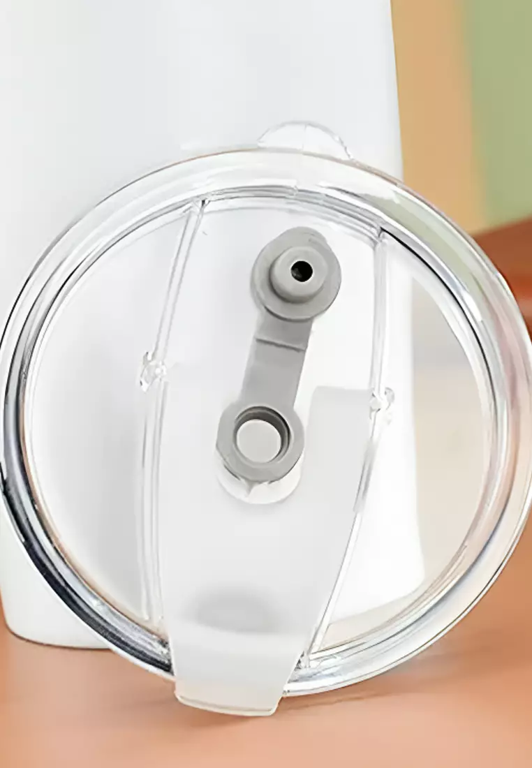 Wakakids Botol Minum Stainless Steel Termos Cup Gelas Mug Tumbler Mobil Simple 600ml K4010 Venrc Putih