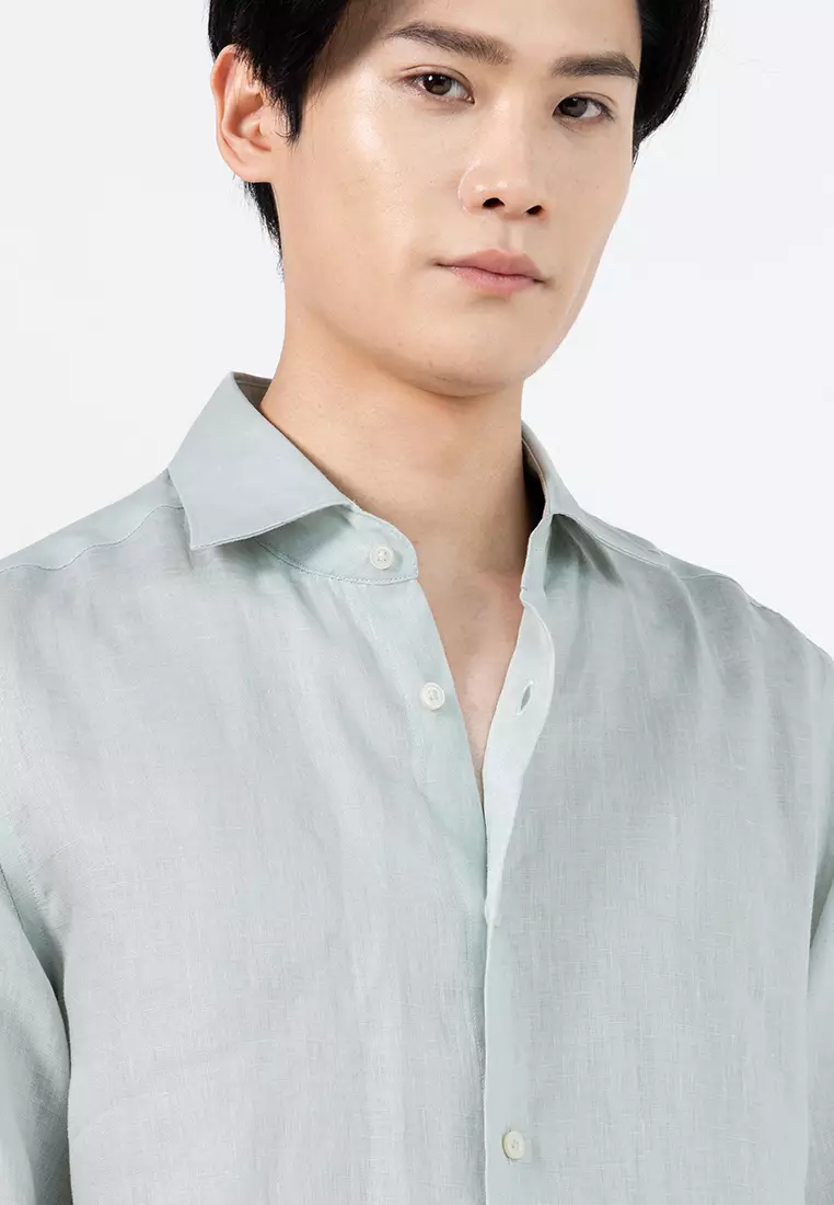 100% Linen Slim-Fit Shirt