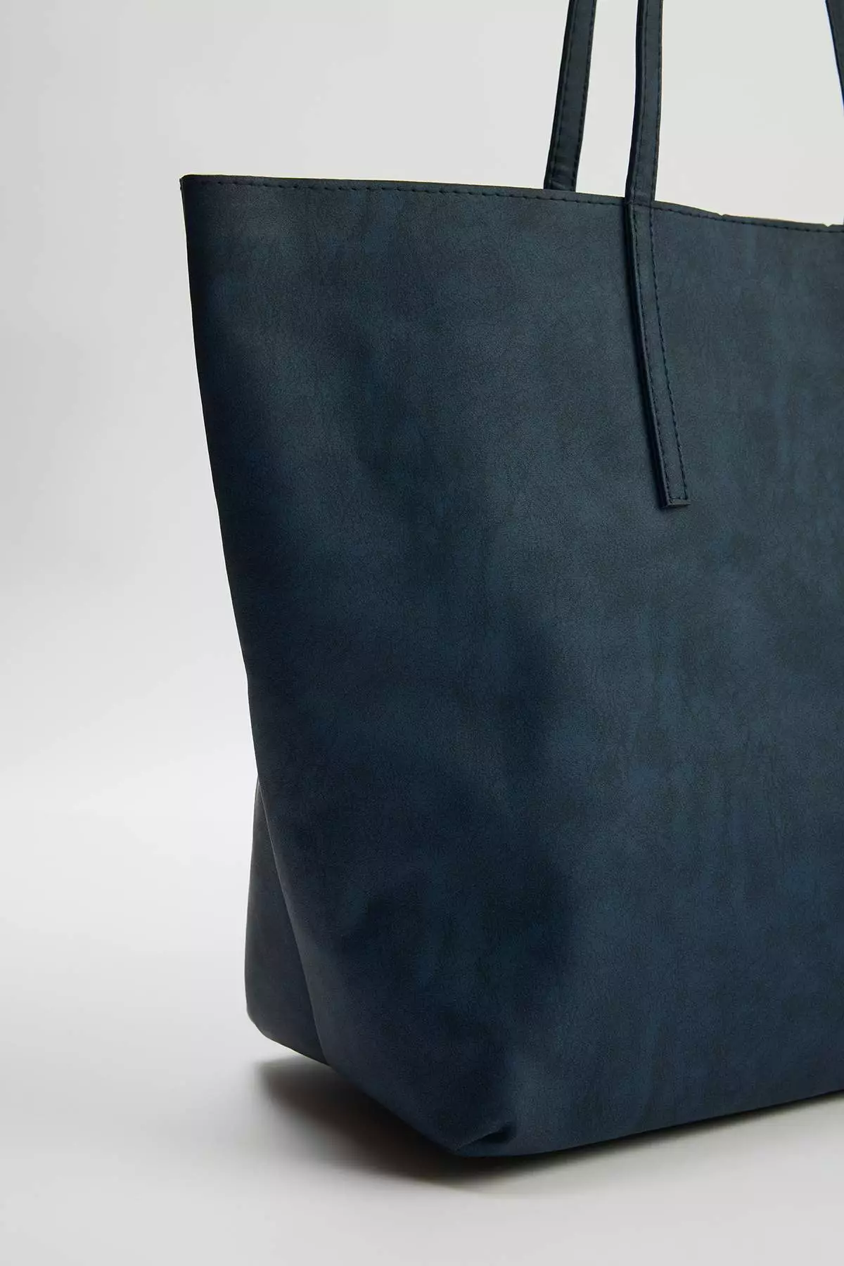 Navy Blue Women'S Maxi Size Shoulder Bag With Computer Bag/Pouch Takss26Oc00031