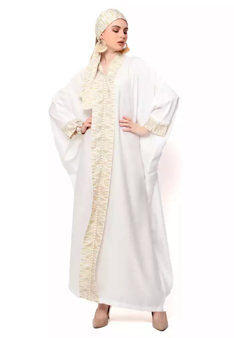 Kanzi Exclusive Long Sleeve Songket Kaftan