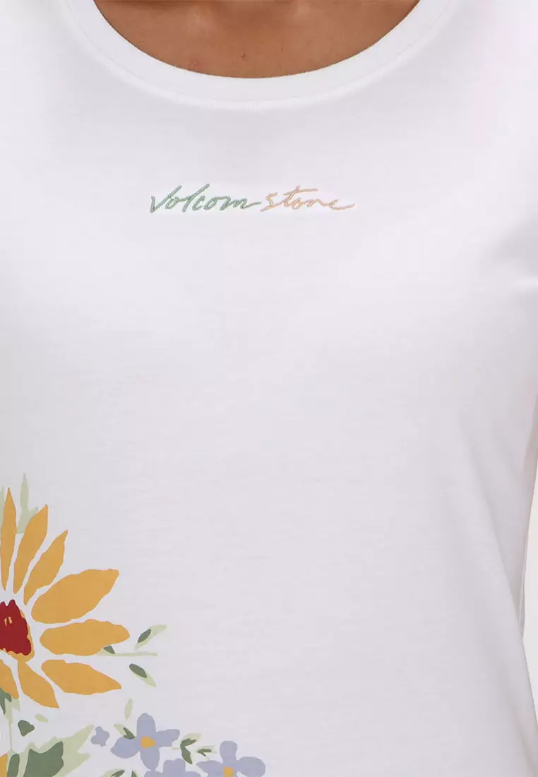 GST FLOWER SHOWER SHORT SLEEVE TEE WHT