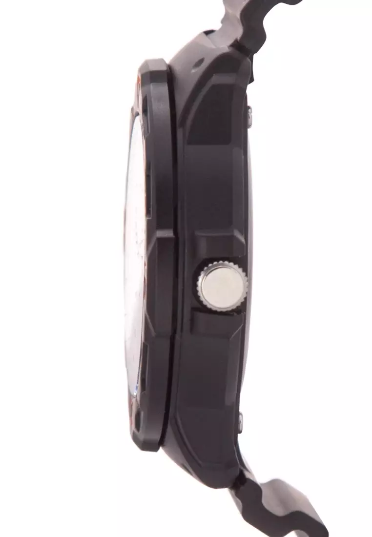 Casio Jam Tangan Pria - Black  Orange - Resin - MRW-200H-4BVDF