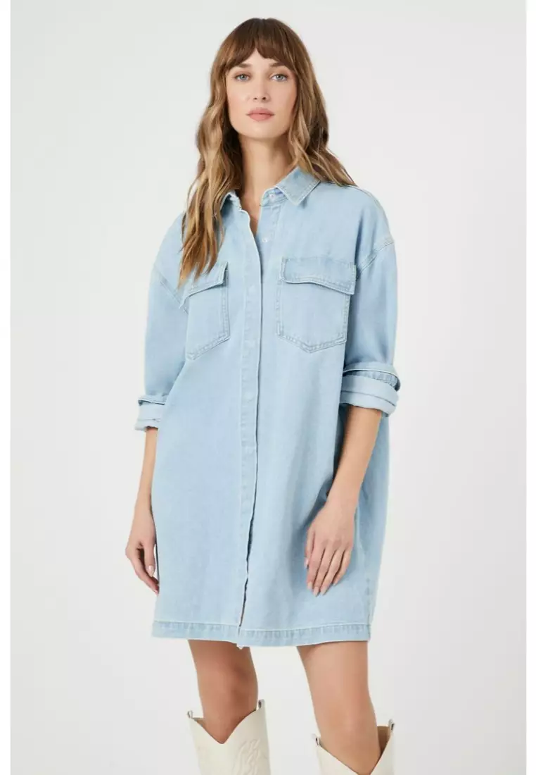 Denim shirt dress hot sale forever 21
