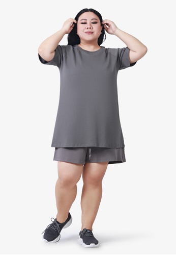 Mis Claire grey Mis Claire Sera Premium Staycation Short Sleeve Tee - Grey 0E104AAEAF8681GS_1