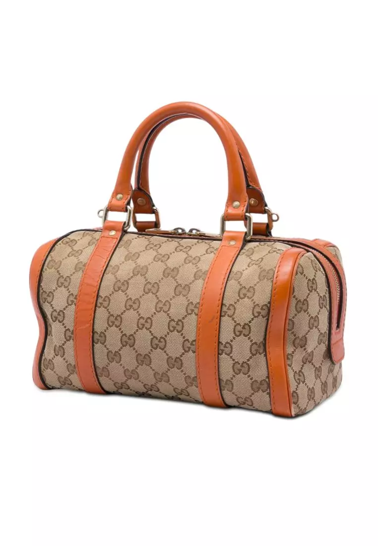 Pre-Loved Gucci Small Gg Canvas Joy Boston Bag