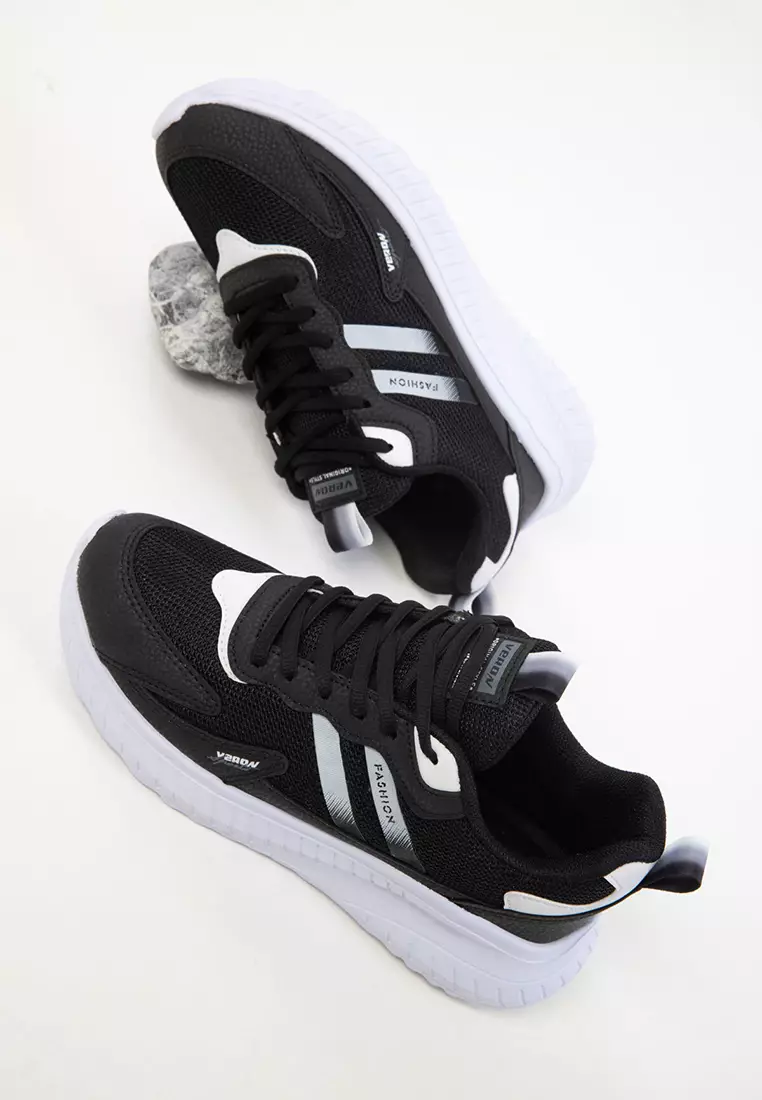 Black-White Unisex Sneaker 20601