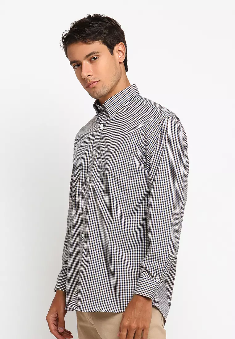 Byford Long Sleeve Kotak-kotak