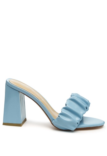 London Rag blue One Strap Mid-Block Heeled Sandals in Blue 0ABBBSH7498CB1GS_1
