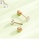Glamorousky white Simple and Exquisite Plated Rose Gold Geometric Cubic Zirconia 316L Stainless Steel Stud Earrings 1E74FAC7DCCA55GS_4