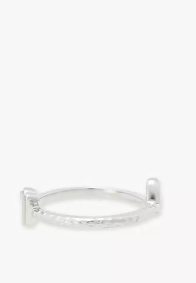 Buy Agnès B. B. Loved Double Sided Ring Online | ZALORA Malaysia