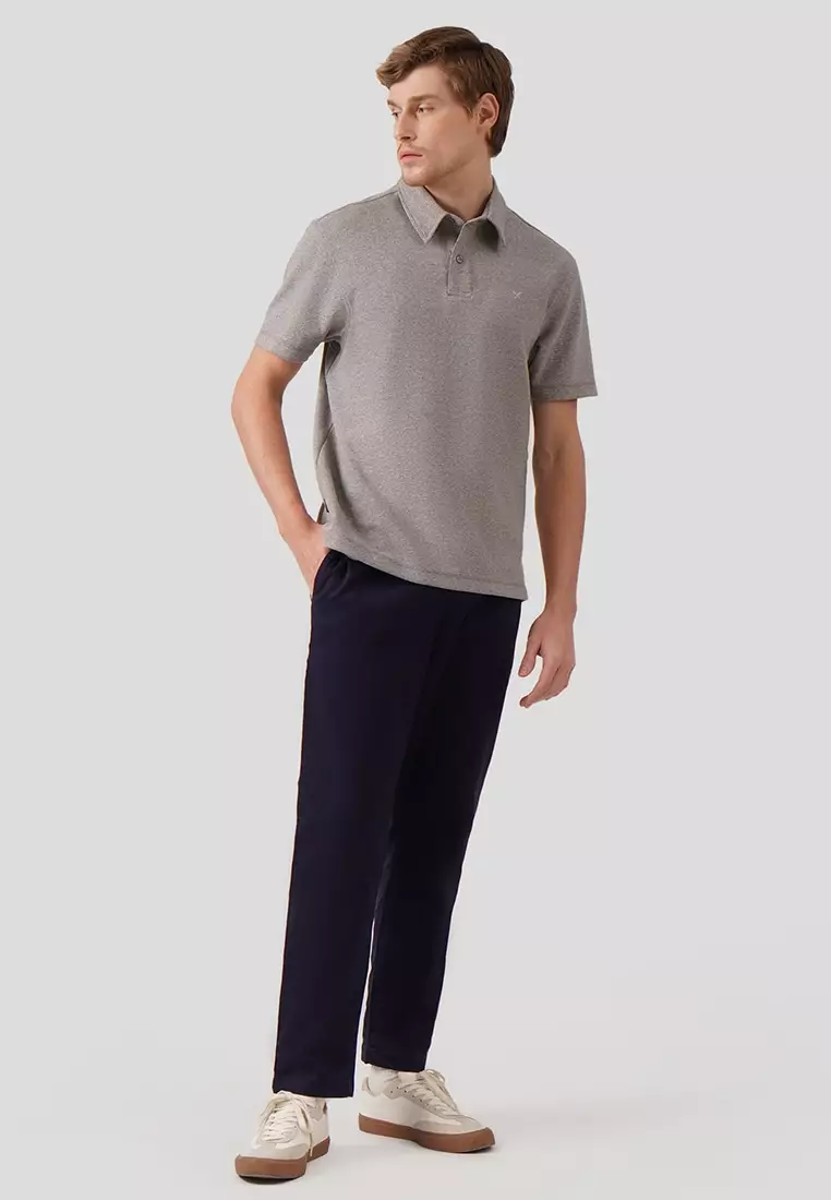 Regular Fit Polo Shirt In Textured Knit