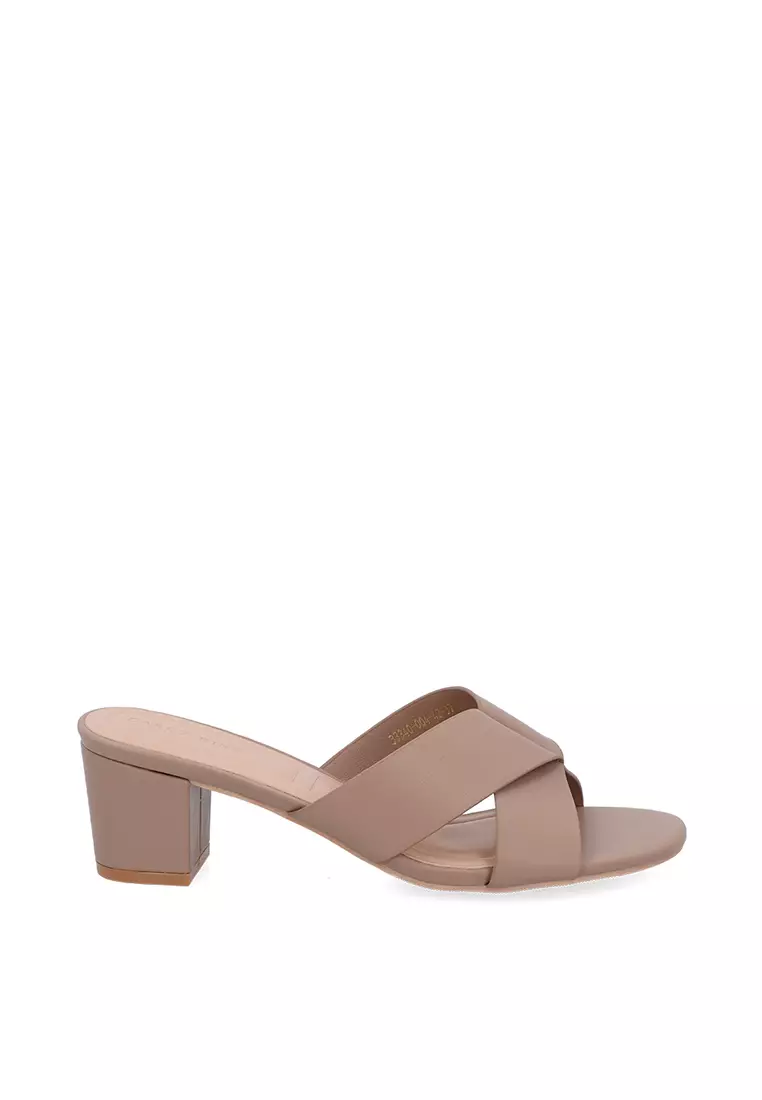 Discount on Carlo Rino  shoes - SKU: Medium Beige Quincy Heeled Sandals