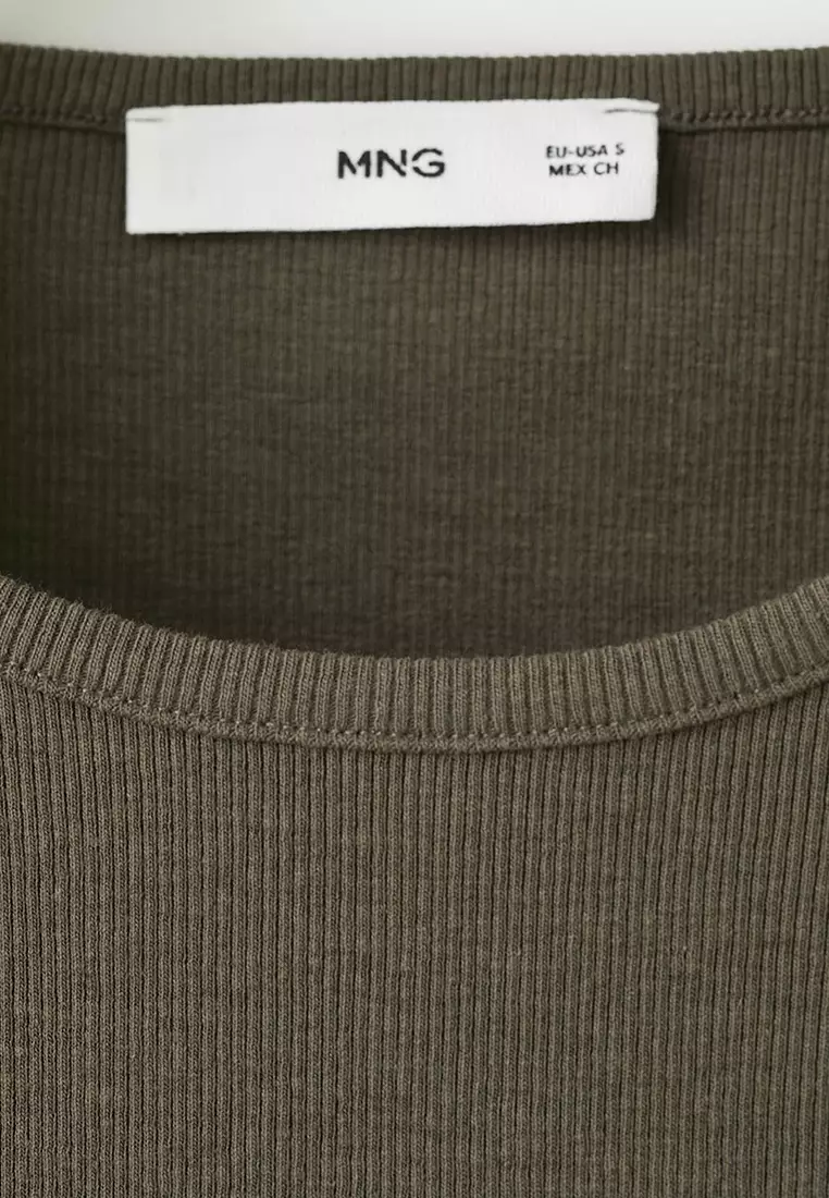 Ribbed Cotton-Blend Top