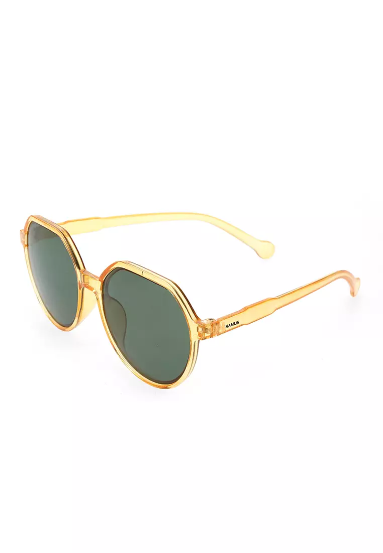 Revika Kacamata Wanita Desain Retro Elegan Sunglasess Aksesoris Fashion Material Plastic ORIGINAL - Yellow Green