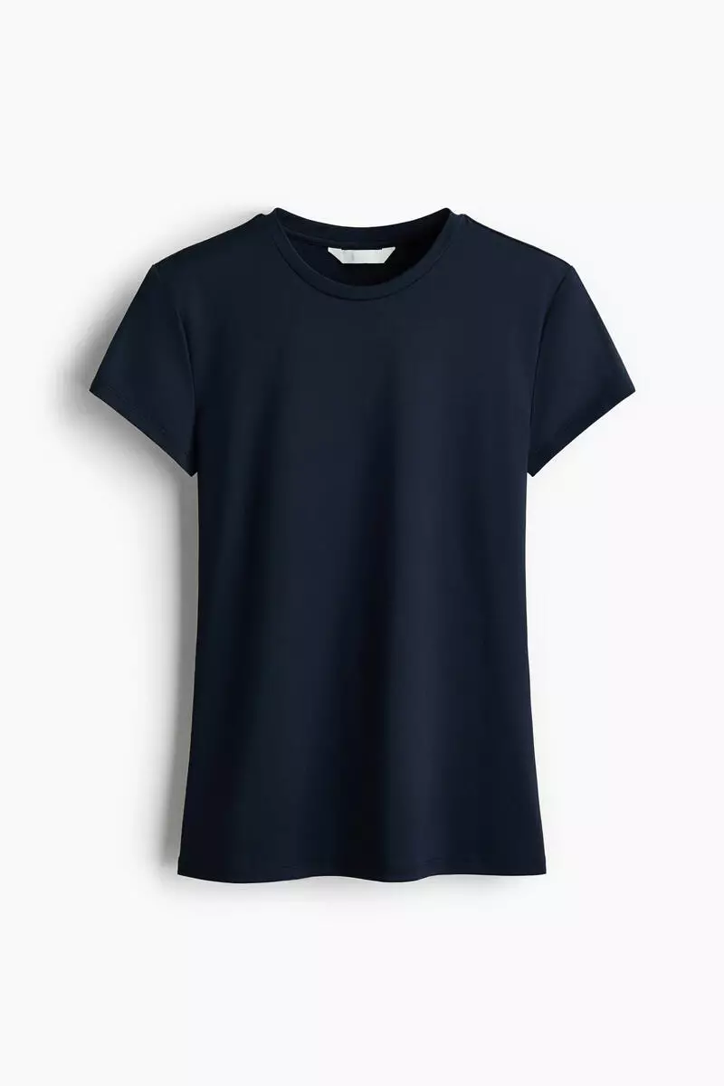 Fitted microfibre T-shirt