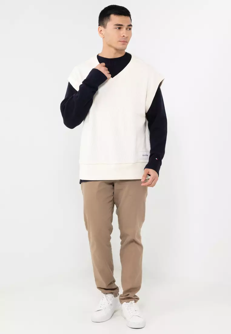 Monotype Waffle Knit Vest - Tommy Hilfiger