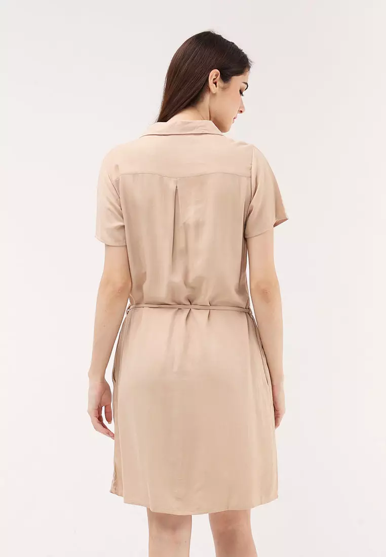 Short Slvs. W/ Collar Dress