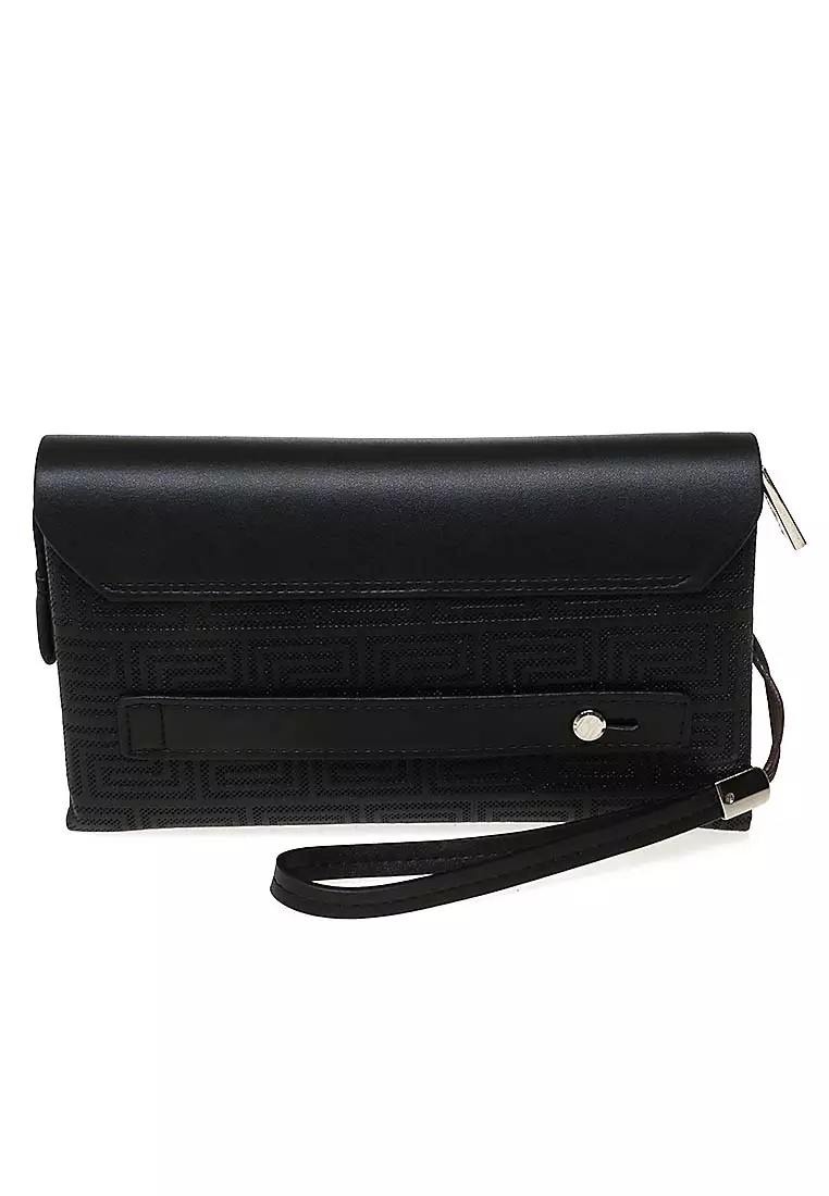 Long Wallet Dompet Clutch Pria Elegant Design Many Slot Material Leather Kulit ORIGINAL