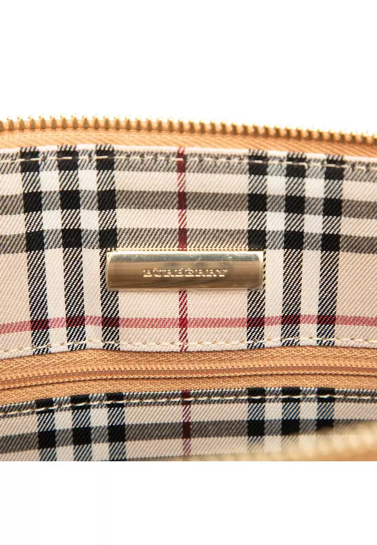 Pre-Loved Burberry Leather Shoulder Bag