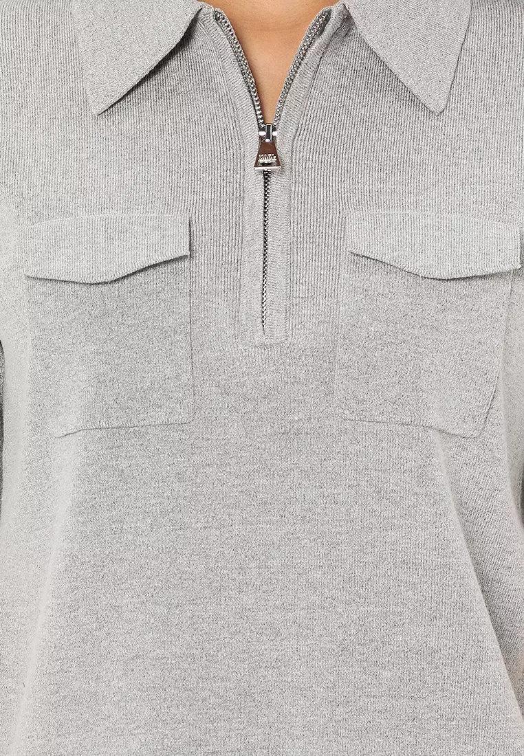 Everyday Knit Zip Polo Shirt