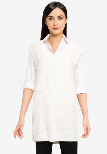 Buy Abercrombie u0026 Fitch Longline Sweater Vest 2023 Online | ZALORA Singapore