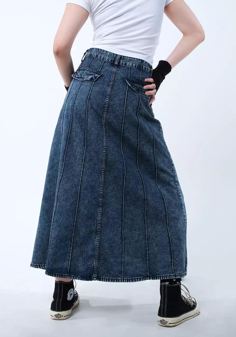 Rok Wanita Carisa Medium Blue