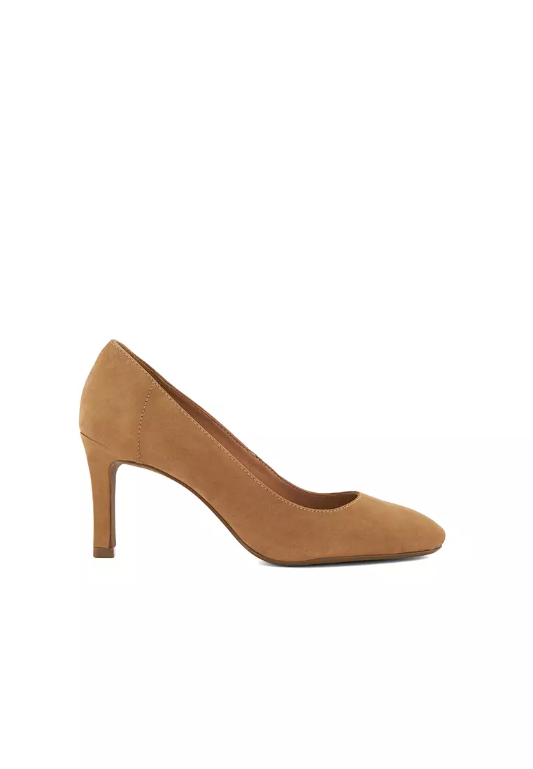 Buy Dune London Adele Heeled Court Shoes Camel 2025 Online