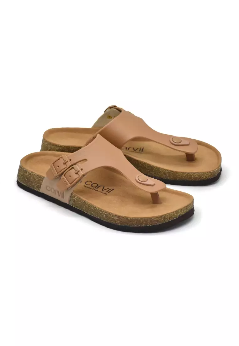 Carvil Sandal Wanita Scarlett-01 L Stone/Mocca