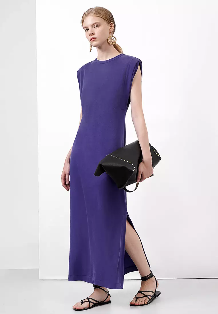 Maxi Shoulder Pad Dress