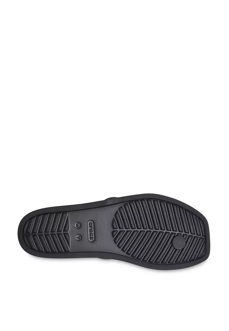 Crocs Women Miami Toe Loop Sandal - Black