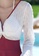A-IN GIRLS white and red Elegant mesh-paneled swimsuit F3956USEFC7BACGS_7