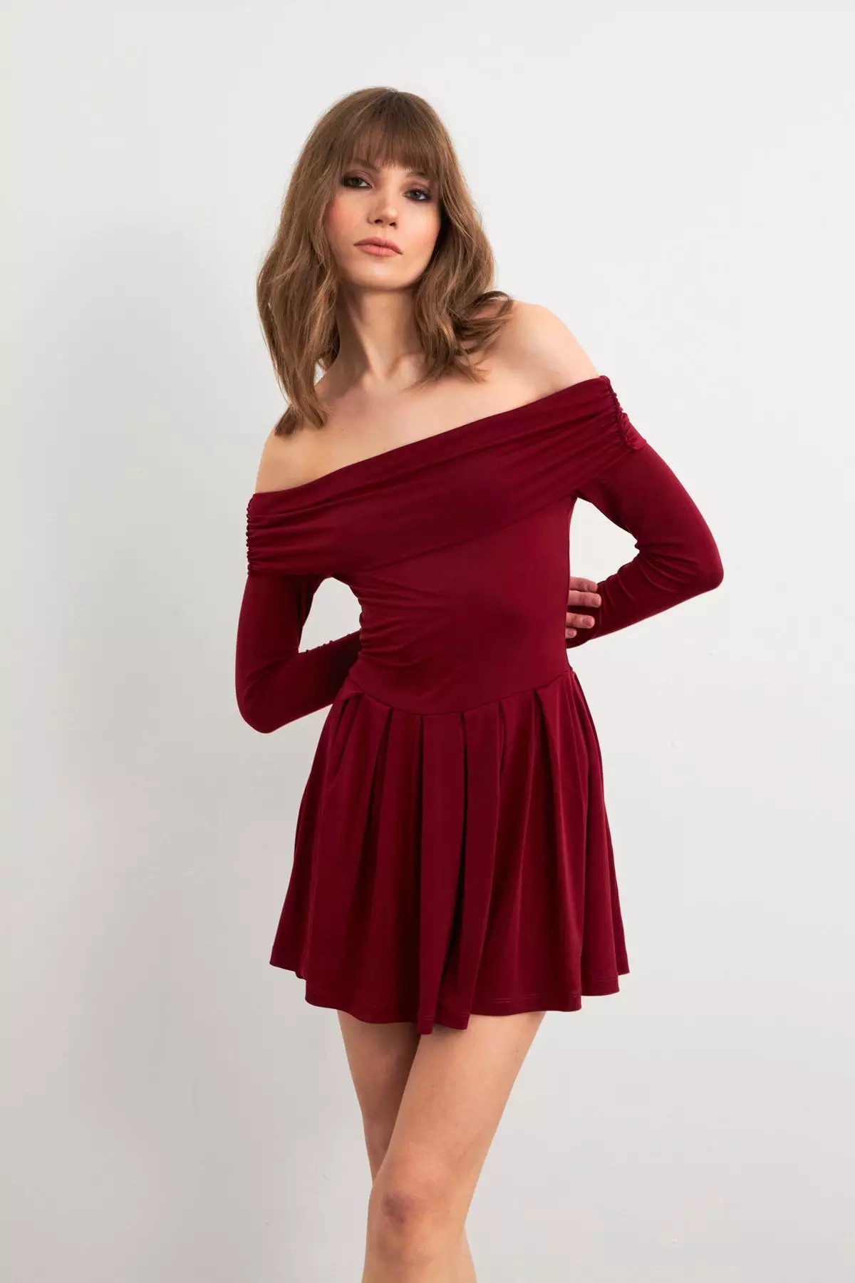 Madonna Collar Midi Dress