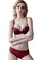 Sunnydaysweety red Lace Satin Thin Seamless Bra with Panty Set CA123113DGRD 3A81AUS8A85AE4GS_1