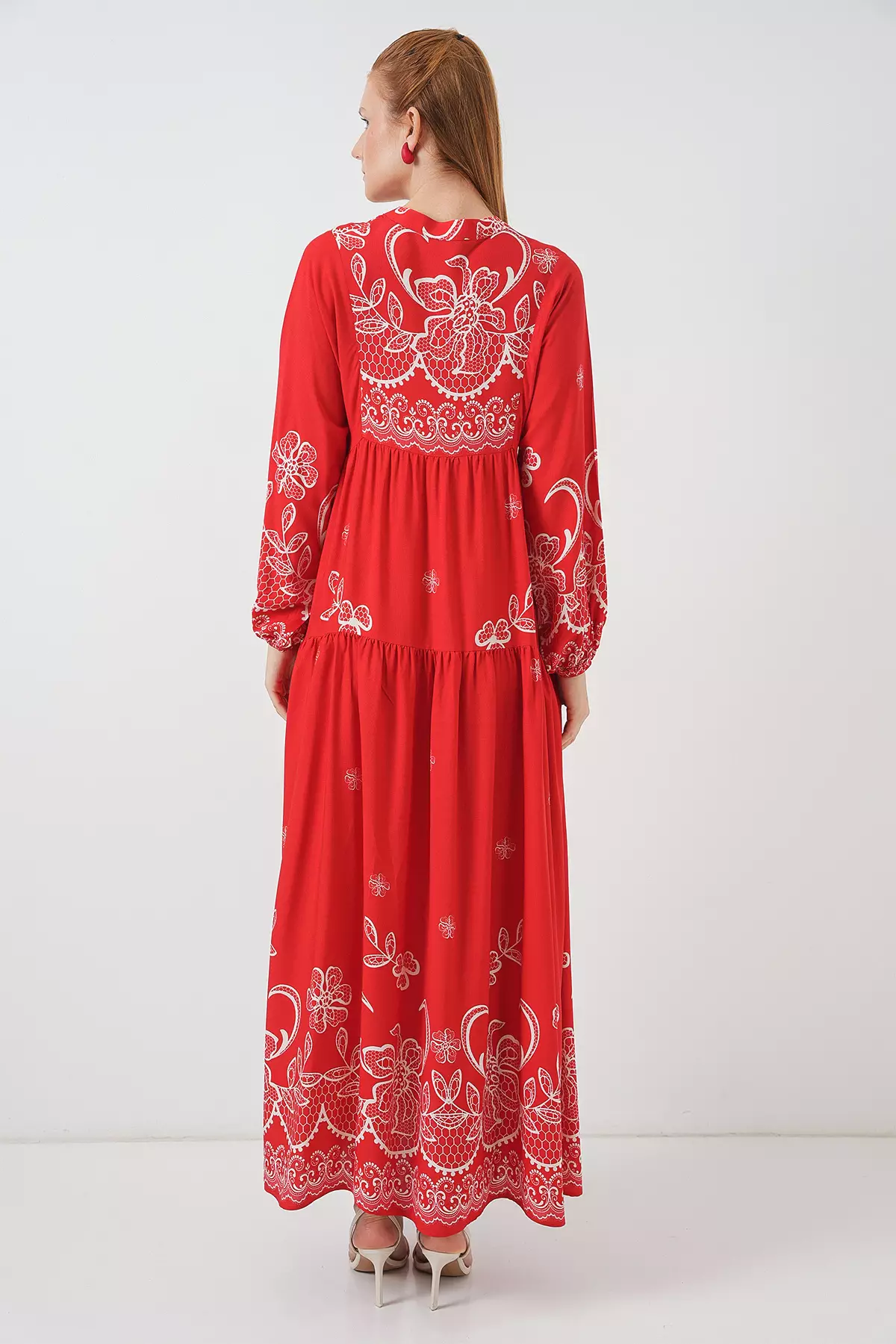 Modest Printed Maxi Dress