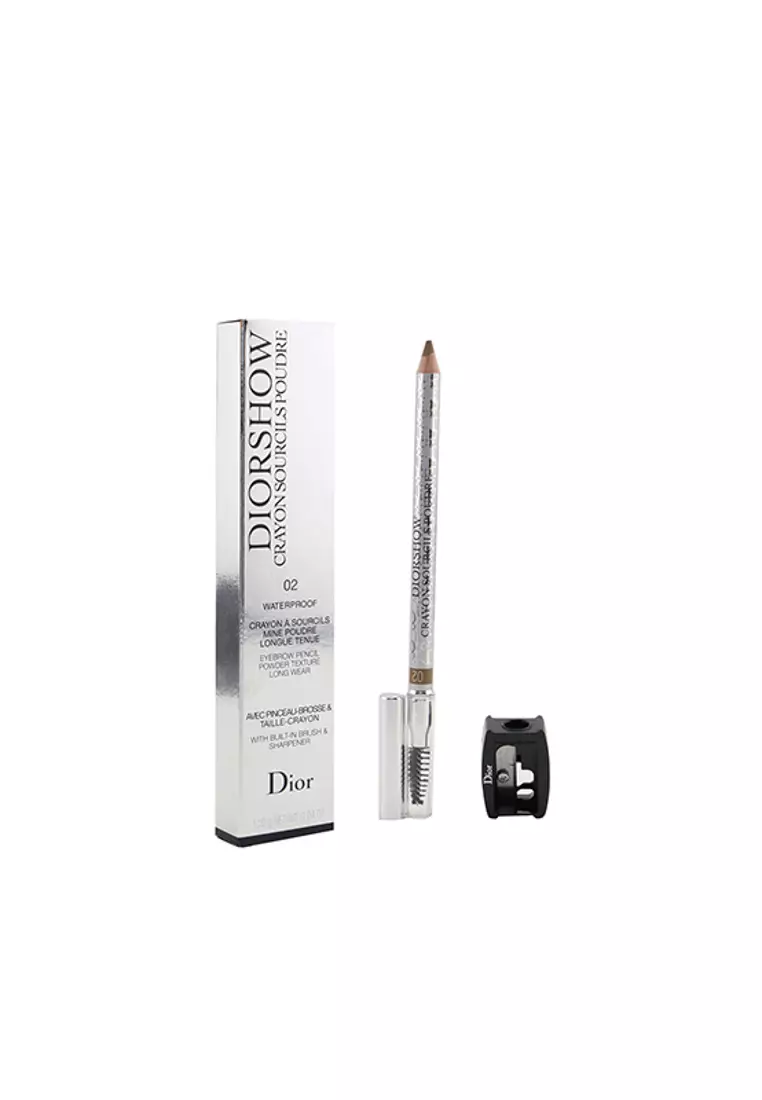 CHRISTIAN DIOR - Diorshow Waterproof Crayon Sourcils Poudre - # 02 Chestnut 1.19g/0.04oz