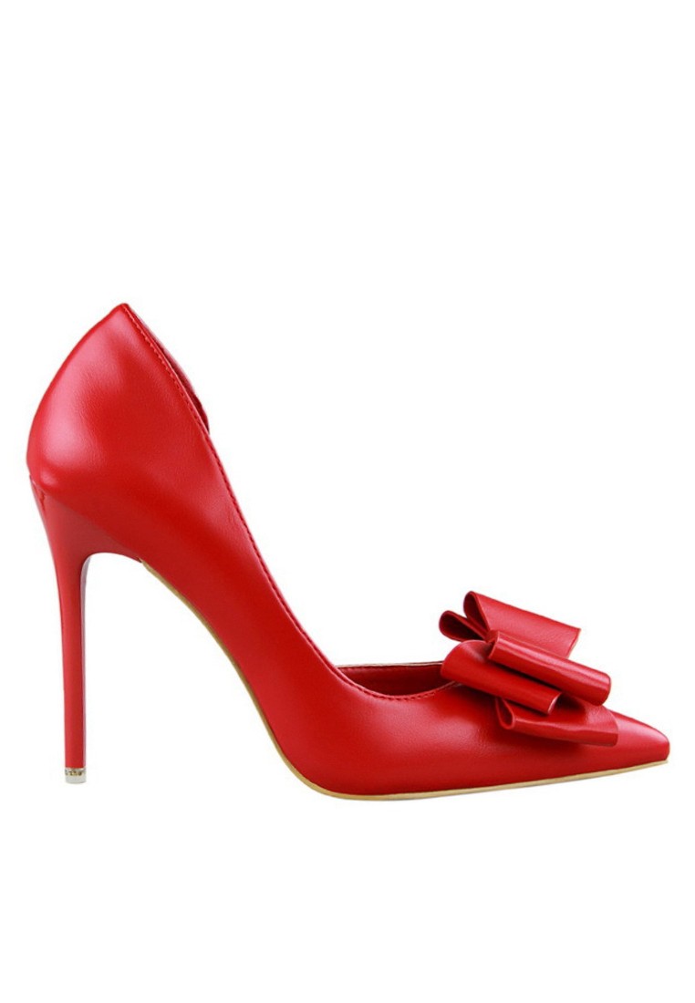 VANSA Double Bow D'orsay High Heels VSW-H31682
