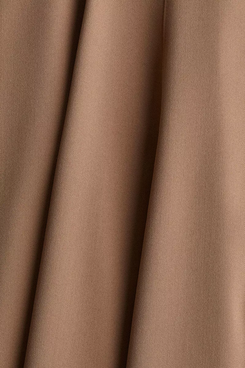 Waisted twill dress