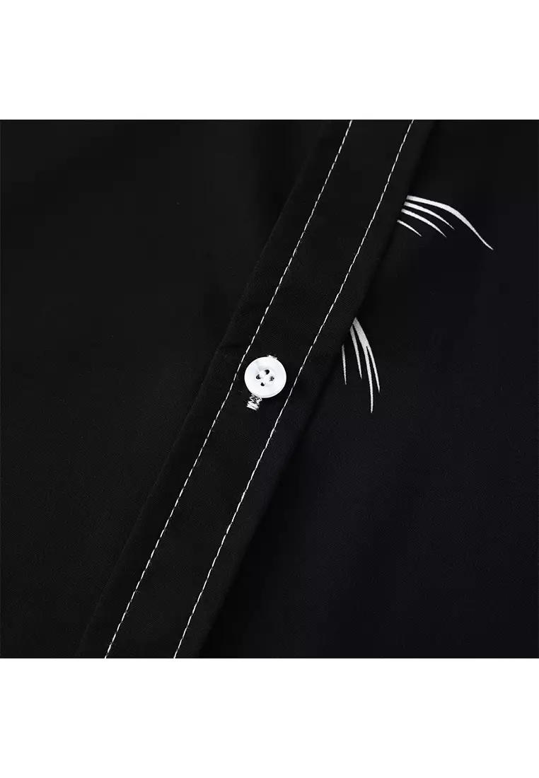 Hawaiian Print Short-Sleeved Shirt YL-C254