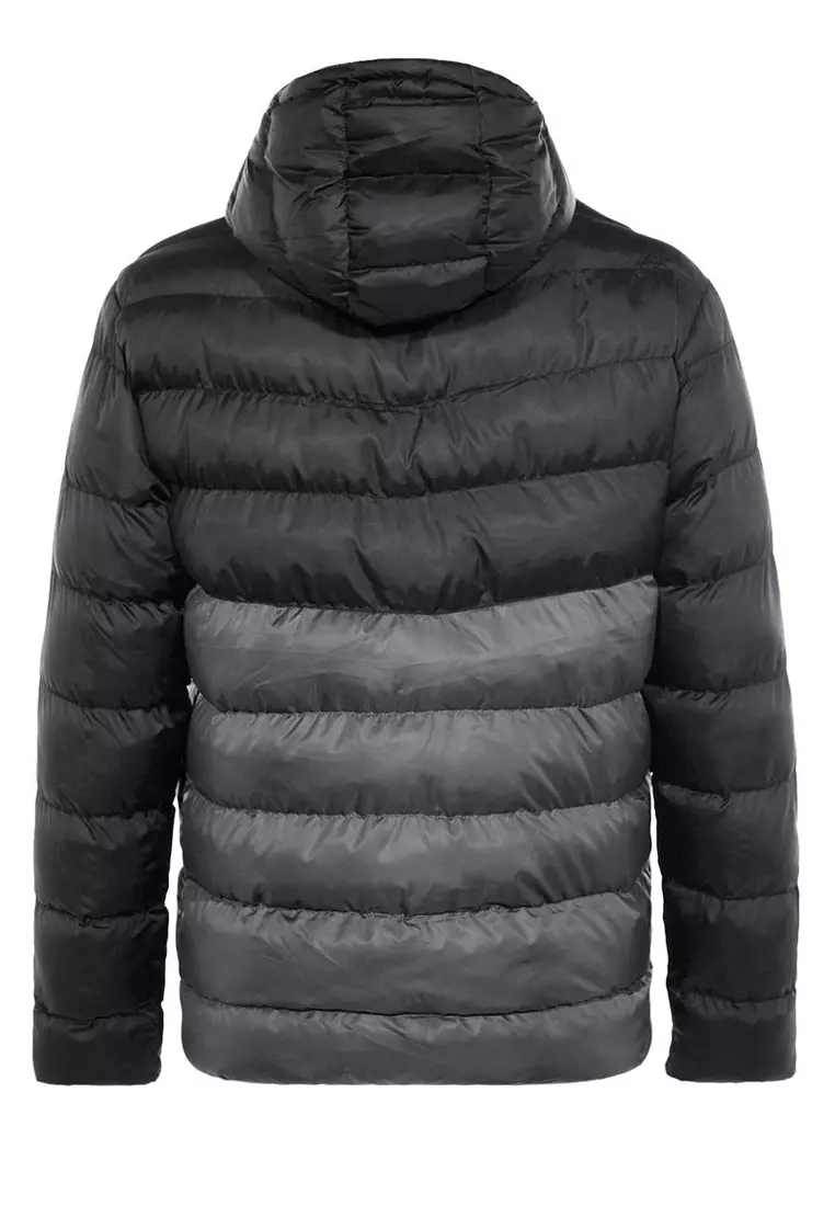 Anthracite Regular Fit Color Blocked Wind Resistant Puffer Winter Jacket TMNAW23MO00018