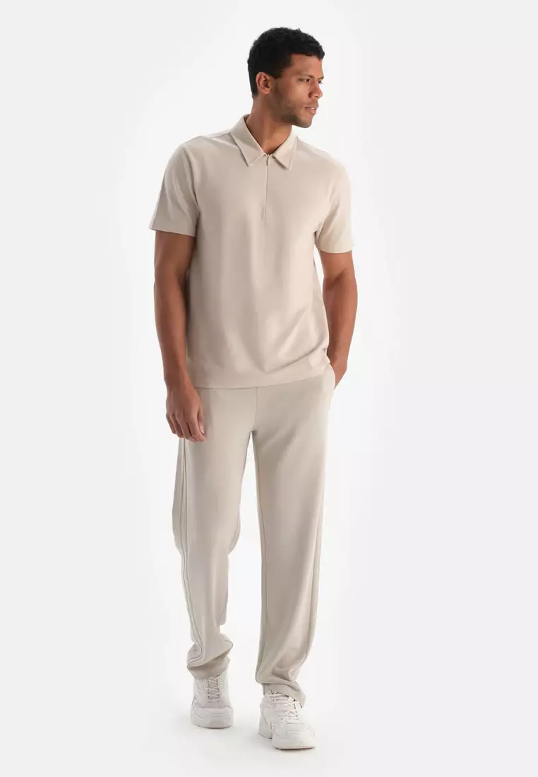 Buy DAGİ Light Beige Trousers, Regular, Long Leg, Activewear for