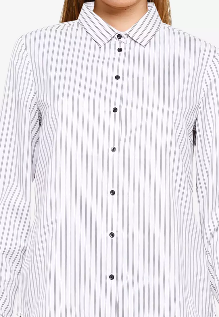 Coolmax Striped Shirt with Turned Cuff