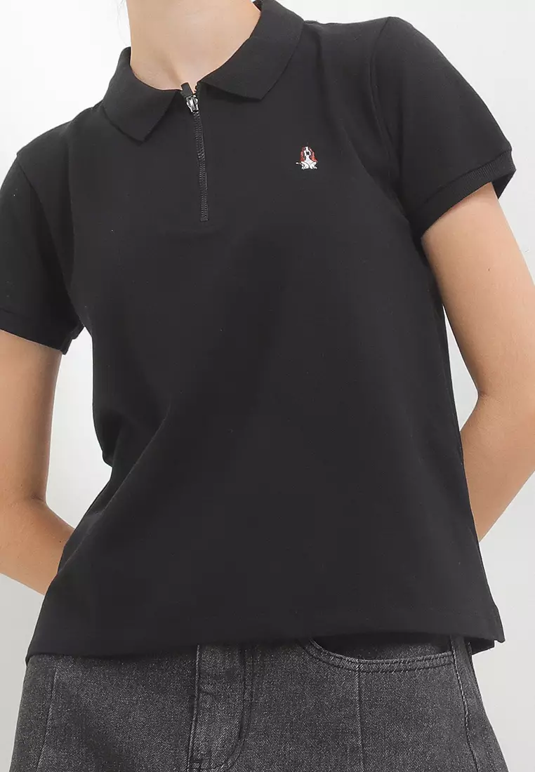 Derary Polo Zipped Polo Shirt