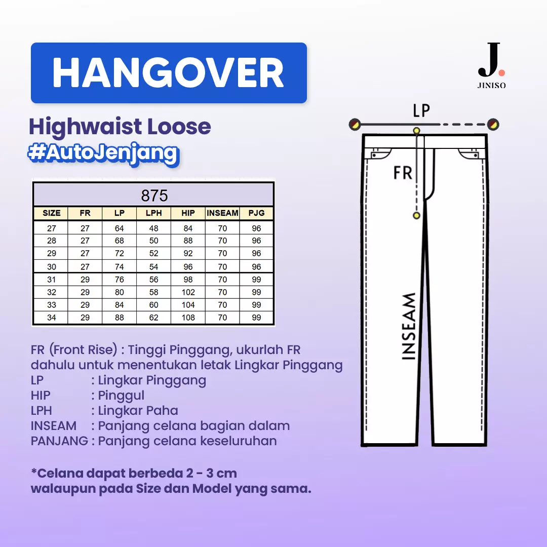 Highwaist Loose Jeans 875 HANGOVER