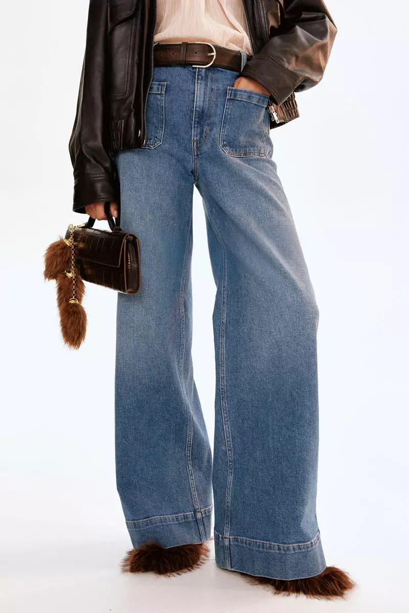Wide High Jeans